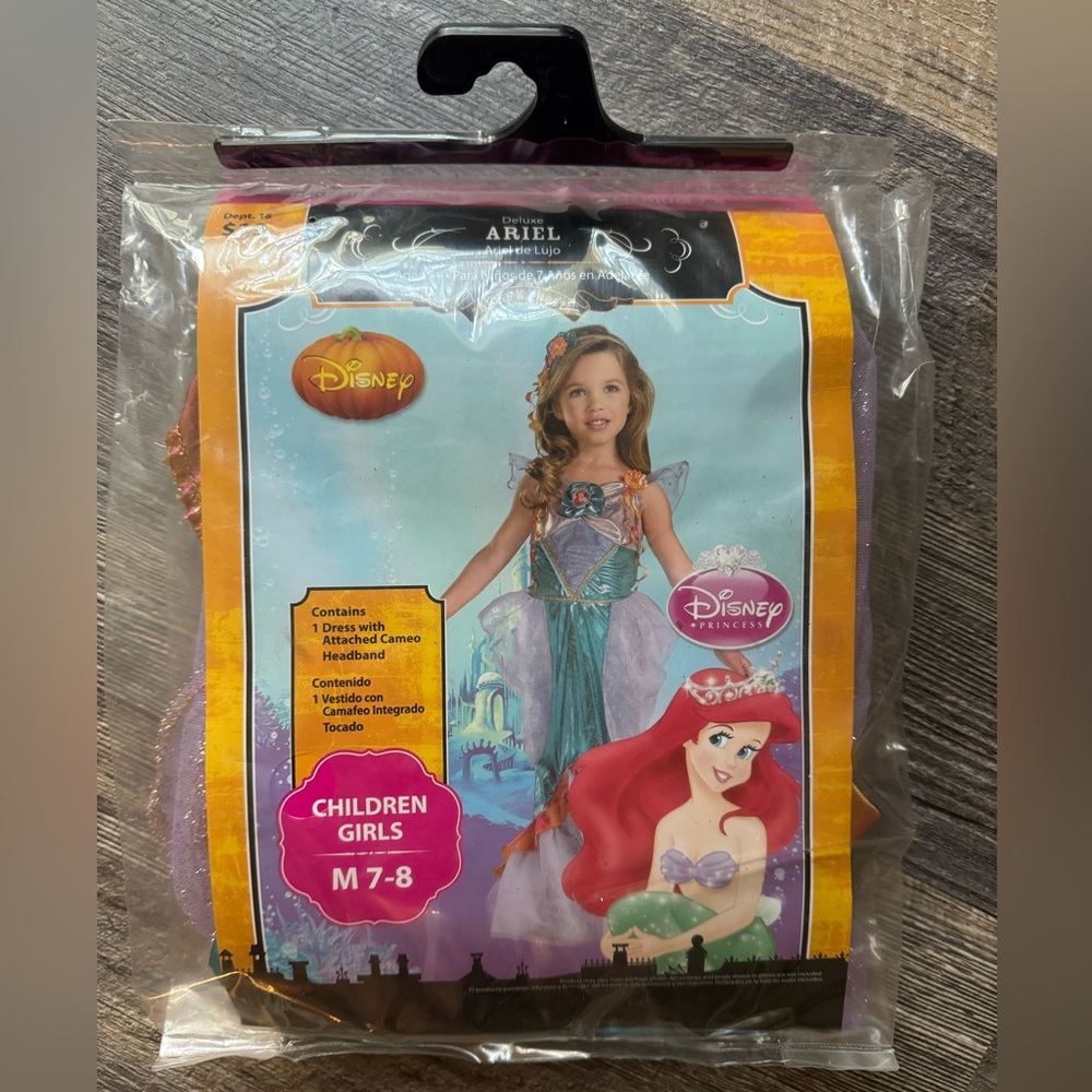 Ariel Costume - Brand New- Never Opened - fits Girls size M (7-8)